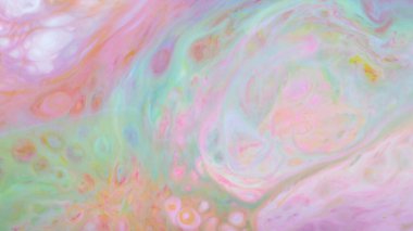 Pembe Yeşil Turuncu Girdaplı Pastel Sıvı Mermer Doku, Soyut Sıvı Arkaplan