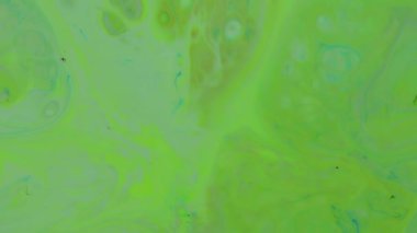 Yeşil Sıvı Sanat Hareketi Soyut Arkaplan Kaotik Boya Hareketi Sıvı Yüzey
