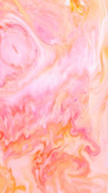 Mobil Arkaplan için Pembe ve Turuncu Işıltılı Akışkan Sanat Girdabı
