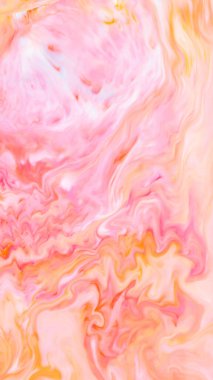 Dönen Pembe ve Turuncu Sıvı Sanat Dikey Arkaplan