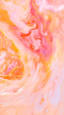 Mobil Mermer Renkli Parlak Soyut Mürekkep Akımı