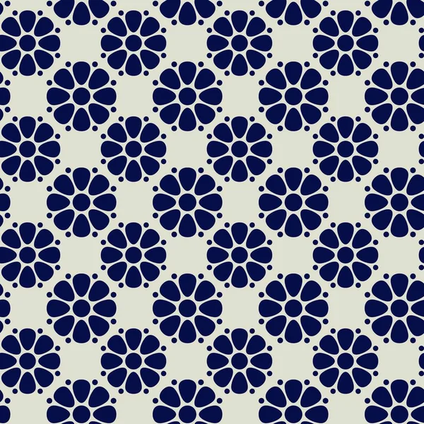 Talavera模式 Azulejos Portugal 土耳其装饰 摩洛哥瓷砖马赛克 西班牙瓷器 陶瓷餐具 背景设计 壁纸和织物 矢量幻影 — 图库矢量图片