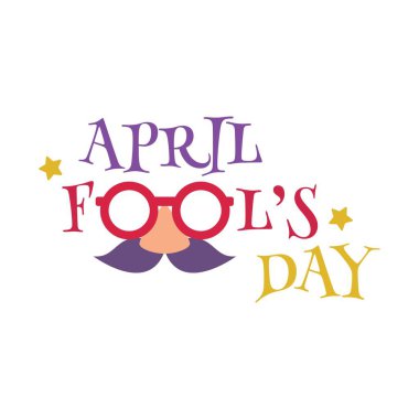 Happy April Fool s Day with colorful hat illustration concept. Vector.