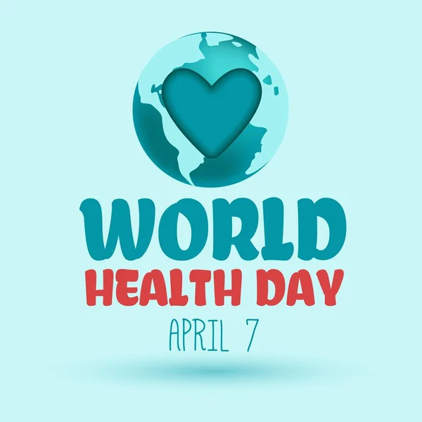 World Health Day is a global health awareness day celebrated every year on 7th April. Vector illustration design.
