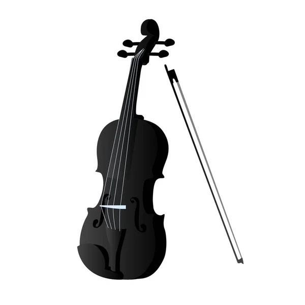 Zwarte Cello Vectorillustratie Van Cello Eps10 — Stockvector