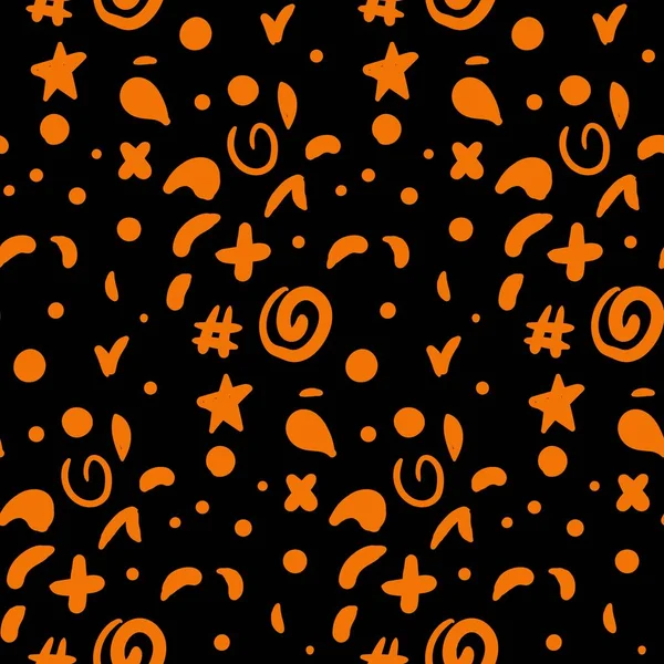 Barevné Abstraktní Konfety Tečky Vektor Hladké Pozadí Vzor Pro Halloween — Stockový vektor