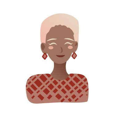 Sarışın bir gencin portresi. Üniversitenin mutlu öğrencisinin Avatar 'ı. Renkli vektör düz illüstrasyon.