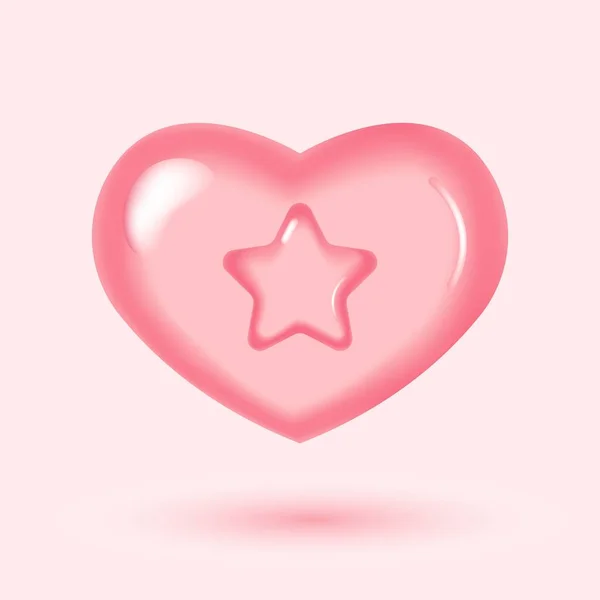 Любов Значок Бульбашка Сповіщень Серцем Ізольовано Синьому Фоні Улюблене Повідомлення — стоковий вектор