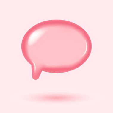 Konuşma baloncuğunun 3 boyutlu çizimi. 3D vektör konuşan bulut. Parlak konuşma baloncuğu yüksek kaliteli vektör. Parlak köpük vektörü. Baloncuklu mesajlar, sohbet kutuları, mesaj kutusu ana hatları. Balon.