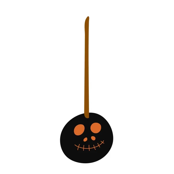 Diseño Del Caramelo Halloween Feliz Fiesta Temática Miedo Ilustración Vectorial — Vector de stock