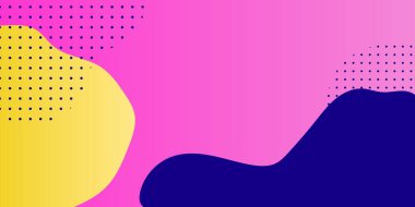 Renkli geometrik arka plan. Sıvı renk arkaplan tasarımı. Akışkan şekiller bileşimi. Vektör. Posterler için havalı arkaplan tasarımı