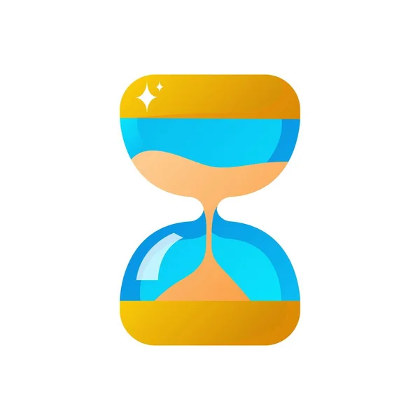 Hourglass White Background Game Icon Vector — Stock Vector