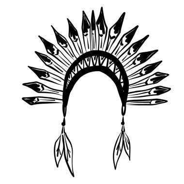 Tüylü bir başlığın karmaşık vektör tasarımı, sanatsal detaylar, kültürel önemi ve geleneksel unsurları gözler önüne seriyor.