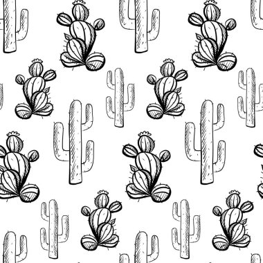 Karmaşık vektör tasarımı. Kaktüs doğanın güzelliğini gözler önüne seriyor..