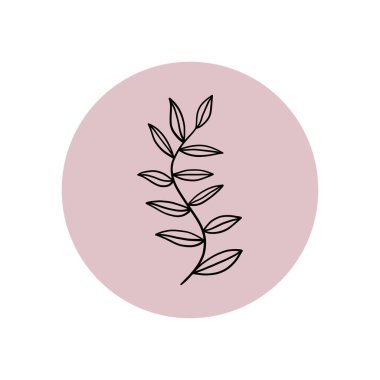 Pembe arka planda elle çizilmiş karalama etiketi