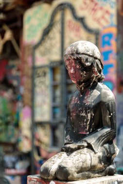 Ljubljana - Slvoenian başkentinde Metelkova yeraltı bölgesi.