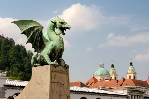 Landmark Ljubljana City Dragon Royalty Free Stock Images