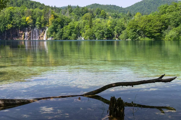 Turkoois Meer Nationaal Park Plitvice Kroatië — Stockfoto