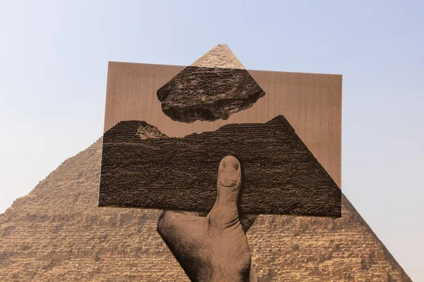 Pirâmides Gizeh Perto Cairo Egito — Fotografia de Stock