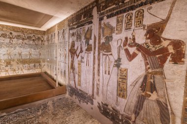 Luxor 'daki Krallar Vadisi - Mısır.