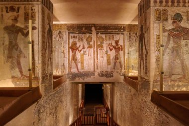 Luxor 'daki Krallar Vadisi - Mısır.