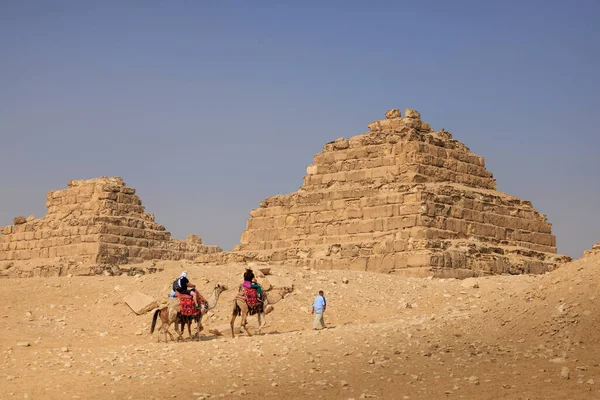 Kahire Yakınlarında Gizeh Piramitleri Mısır — Stok fotoğraf
