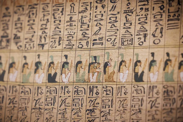 Ősi Egyiptomi Hieroglifák Kőbe Vésve Kairó — Stock Fotó