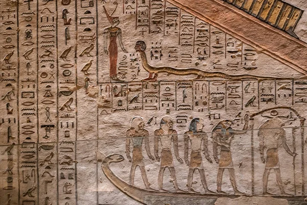 Szczegóły Doliny Królów Luksorze Egipt — Zdjęcie stockowe