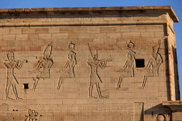 Chrám Isis Také Znám Jako Chrám Philae Aswanu Egypt — Stock fotografie