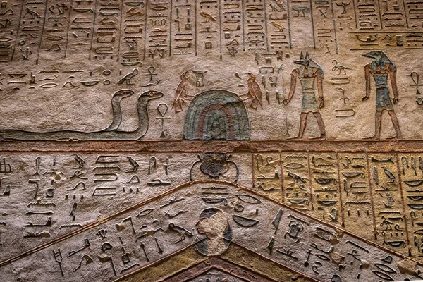 Podrobnosti Údolí Králů Luxoru Egypt — Stock fotografie