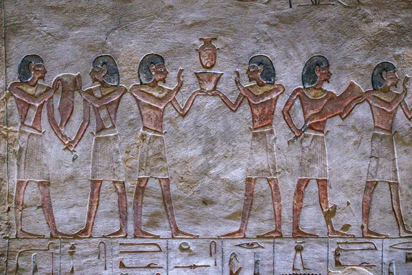 Деталі Долини Царів Луксорі Єгипті — стокове фото