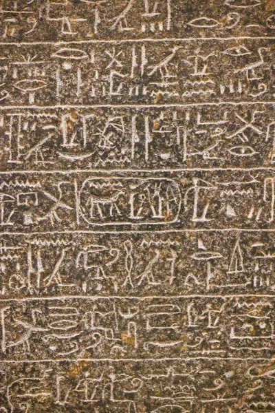 Ősi Egyiptomi Hieroglifák Kőbe Vésve Kairó — Stock Fotó