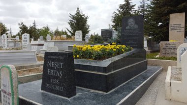 Mezarı Türkiye 'nin Krehir ilçesinde bulunan halk şairleri Neet Erta ve babası Muharrem Erta' nın mezarları  
