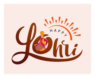 Happy Lohri Festival Of Punjab clipart