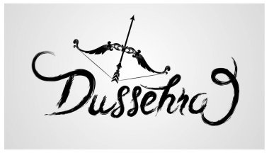 Lord Rama 'nın Dussehra, Vijayadashami' de Ravana 'yı öldürüşünün mutlu Dussehra çizimleri.