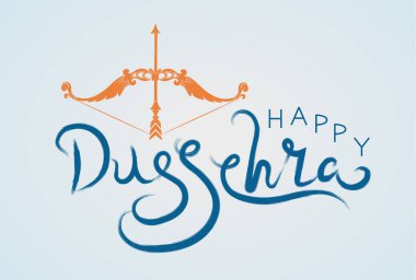 Lord Rama 'nın Dussehra, Vijayadashami' de Ravana 'yı öldürüşünün mutlu Dussehra çizimleri.