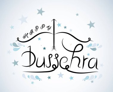 Lord Rama 'nın Dussehra, Vijayadashami' de Ravana 'yı öldürüşünün mutlu Dussehra çizimleri.