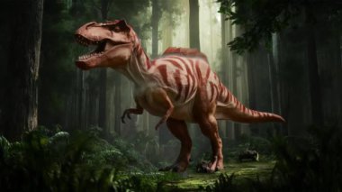 Dinozorun 3 boyutlu dijital canlandırması