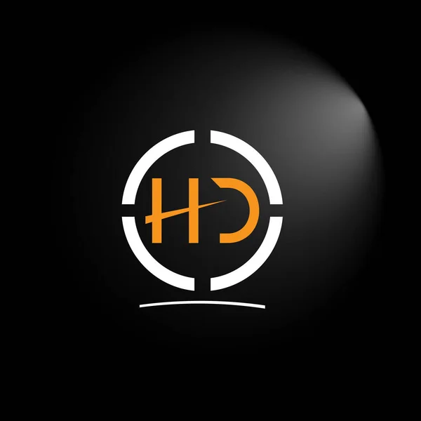 Basit Temiz Modern Biçim Harfler Logo Vektörü — Stok Vektör