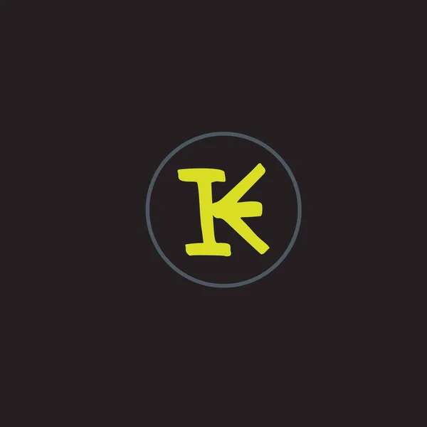 Simple Style Initial Letters Logo Vektor — Stockvektor