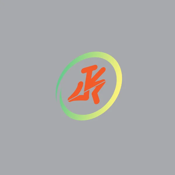 Simple Style Αρχικό Λογότυπο Γράμματα Διάνυσμα — Διανυσματικό Αρχείο