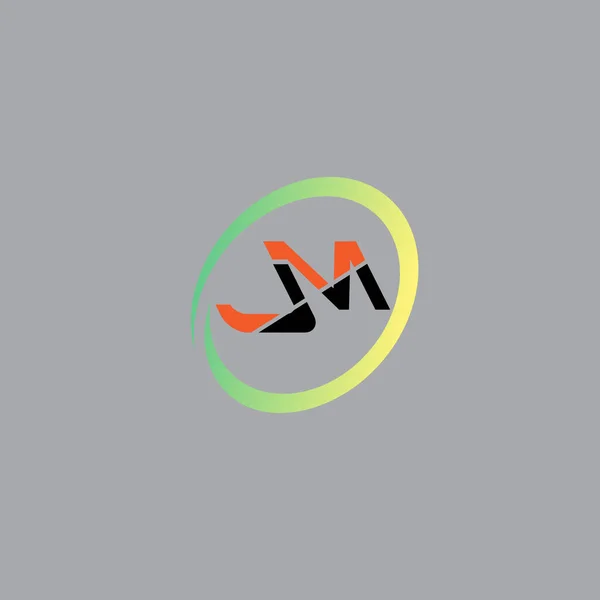 Απλό Στυλ Αρχικό Λογότυπο Γράμματα Διάνυσμα — Διανυσματικό Αρχείο