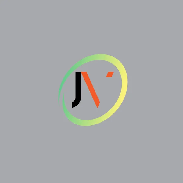 Simple Style Initiële Letters Logo Vector — Stockvector