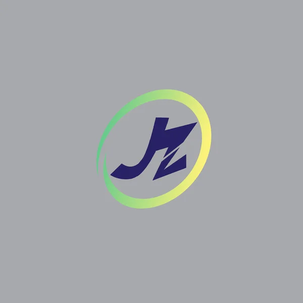 Logo Letras Iniciales Estilo Simple Vector — Archivo Imágenes Vectoriales