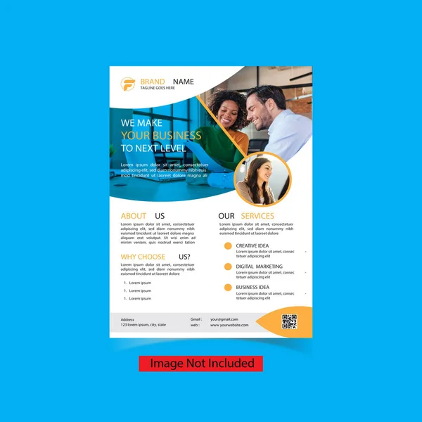 Créatif Business Flyer Design — Image vectorielle