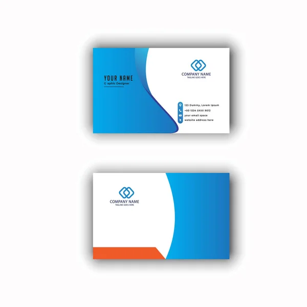 Modern Business Card Design — Stock Vector