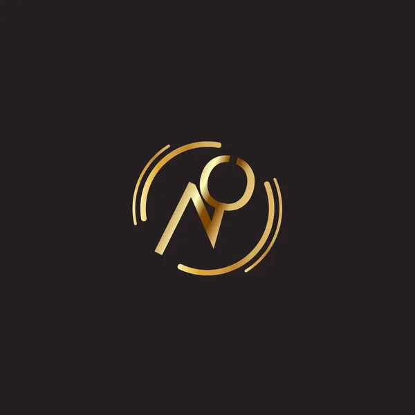 Простий Чистий Золотий Колір Літери Логотип Вектор — стоковий вектор