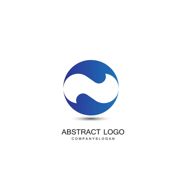 Logotipos Abstractos Bellamente Diseñados Grandes Marcas — Vector de stock