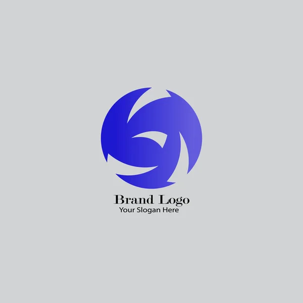 Logotipos Abstratos Lindamente Projetados Grandes Marcas — Vetor de Stock