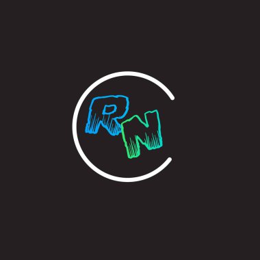 RN Işıklandırma Harfleri logo vektörü